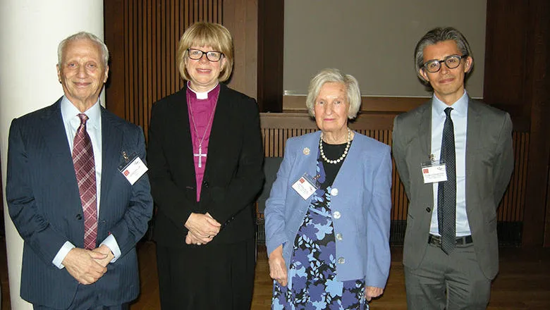 Chairman of AgeUK (Sir Brian Pomeroy), the Bishop of London (the Right Reverend and Rt Hon Dame Sarah Mullally), The Director of the Institute of Gerontology, (Professor Mauricio Avenda Pabon) and Professor Anthea Tinker