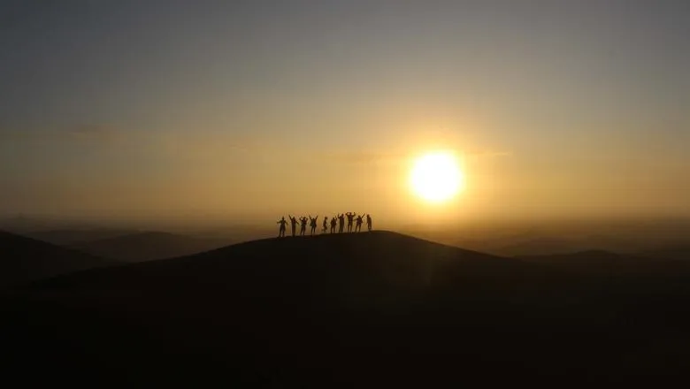 Silhouettes in the Sahara