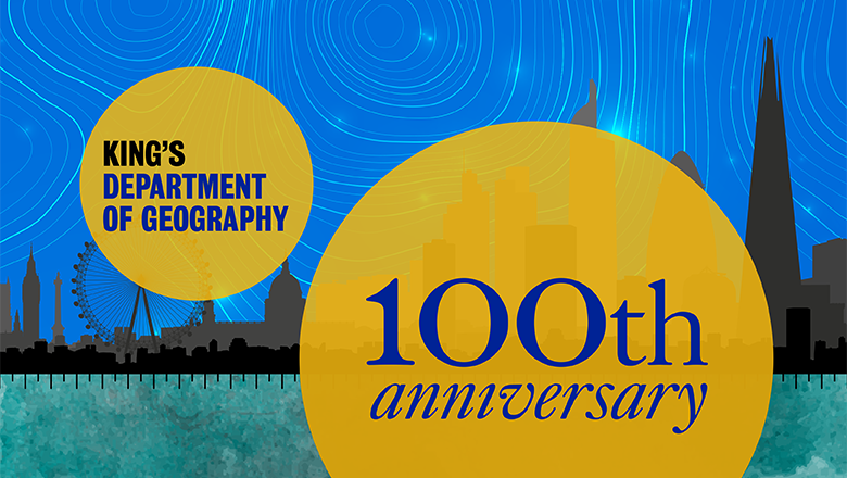 Geography at 100 anniversary graphics
