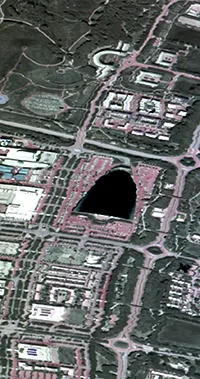 Infrared image captured over Milton Keynes