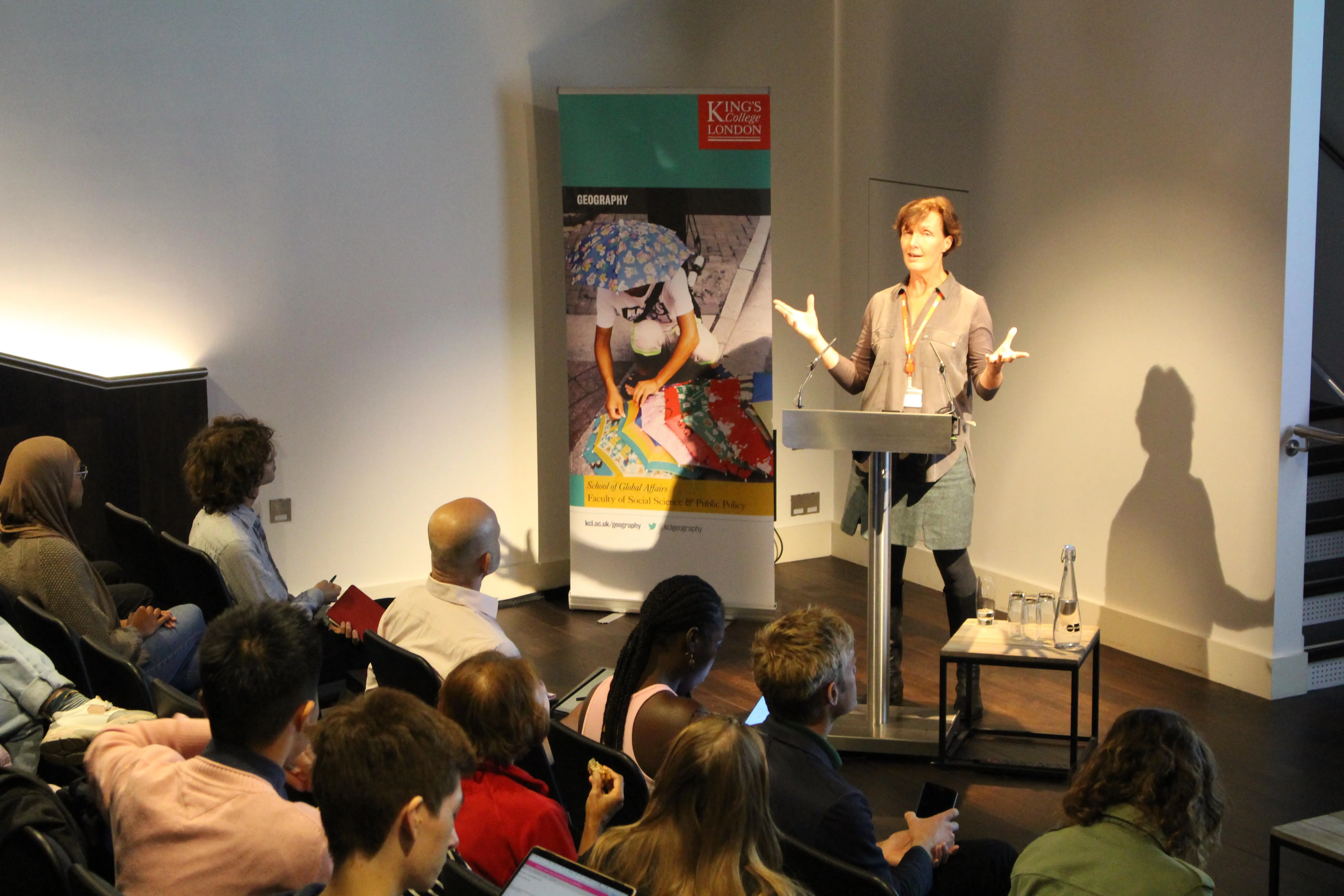 Rachel Mills, Senior Vice-President (Academic) introducing the Walk2COP27 London Townhall