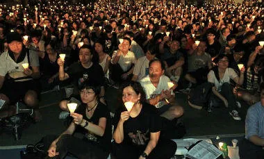 Tiananmen vigil, lau china event