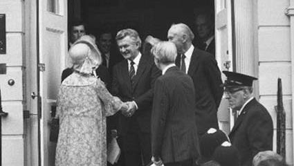 Her Majesty Queen Elizabeth Queen Mother and Former Australian Prime Minister, Bob Hawke