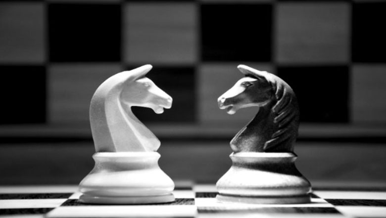 Chess Monochrome, chess, monochrome, black-and-white, HD wallpaper