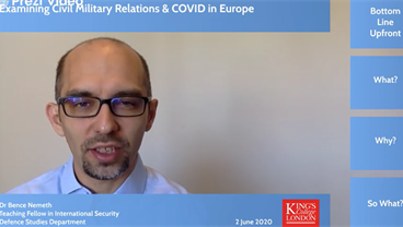 Examining Civil Military Relations & Covid in Europe