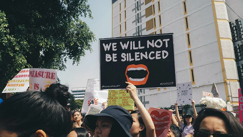 Protest march in Malaysia