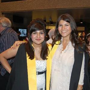 Inara Khan and Diane Mergui at graduation