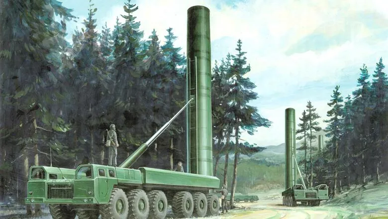 Soviet SS-20 intermediate-range ballistic missile (IRBM) 