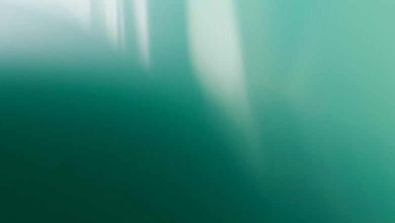 Green and white abstraction