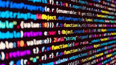 multi-coloured data stretching off into the distance