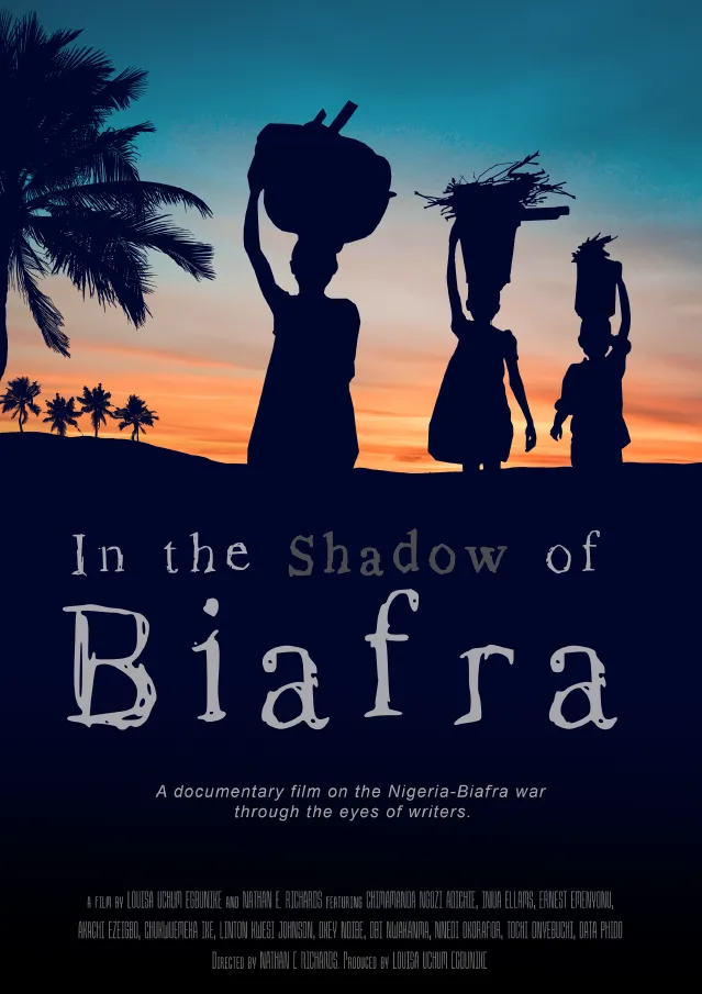 A poster of the documentary film 'In the shadow of Biafra