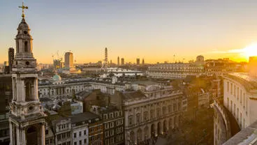 London skyline from King's College London's Strand Campus