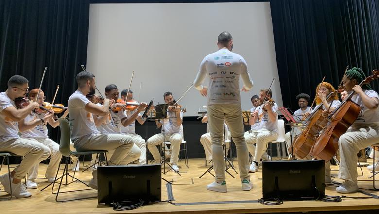 Orchestra da Mare performing in Bush House in July 2023