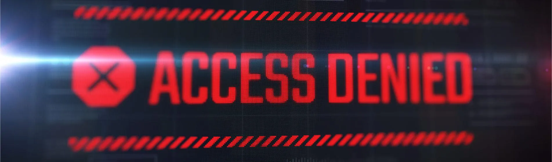 Banner stating Access Denied