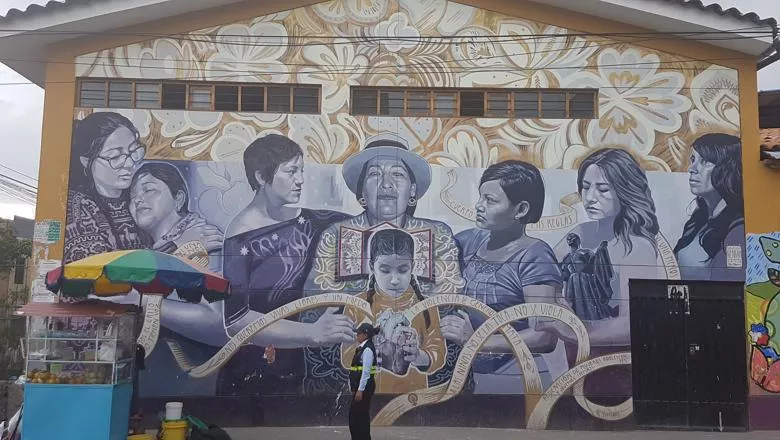 Feminist perspectives-Mural contra violencia de genero - Ayacucho - Saskia Blog Post Picture