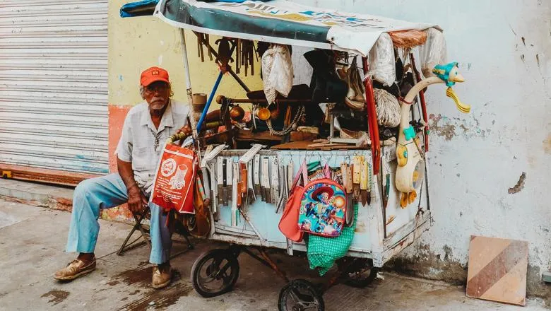 Mexican street peddler