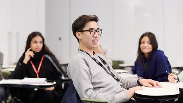 Students in a seminar at King's College London