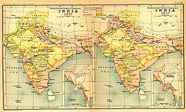 Map of India in 1900s