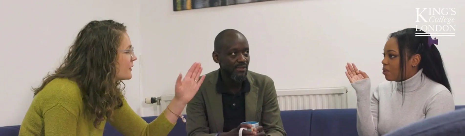 From left to right, Antonia Dawes, Ayo Mansaray and Rae-Anne Cohen in discussion