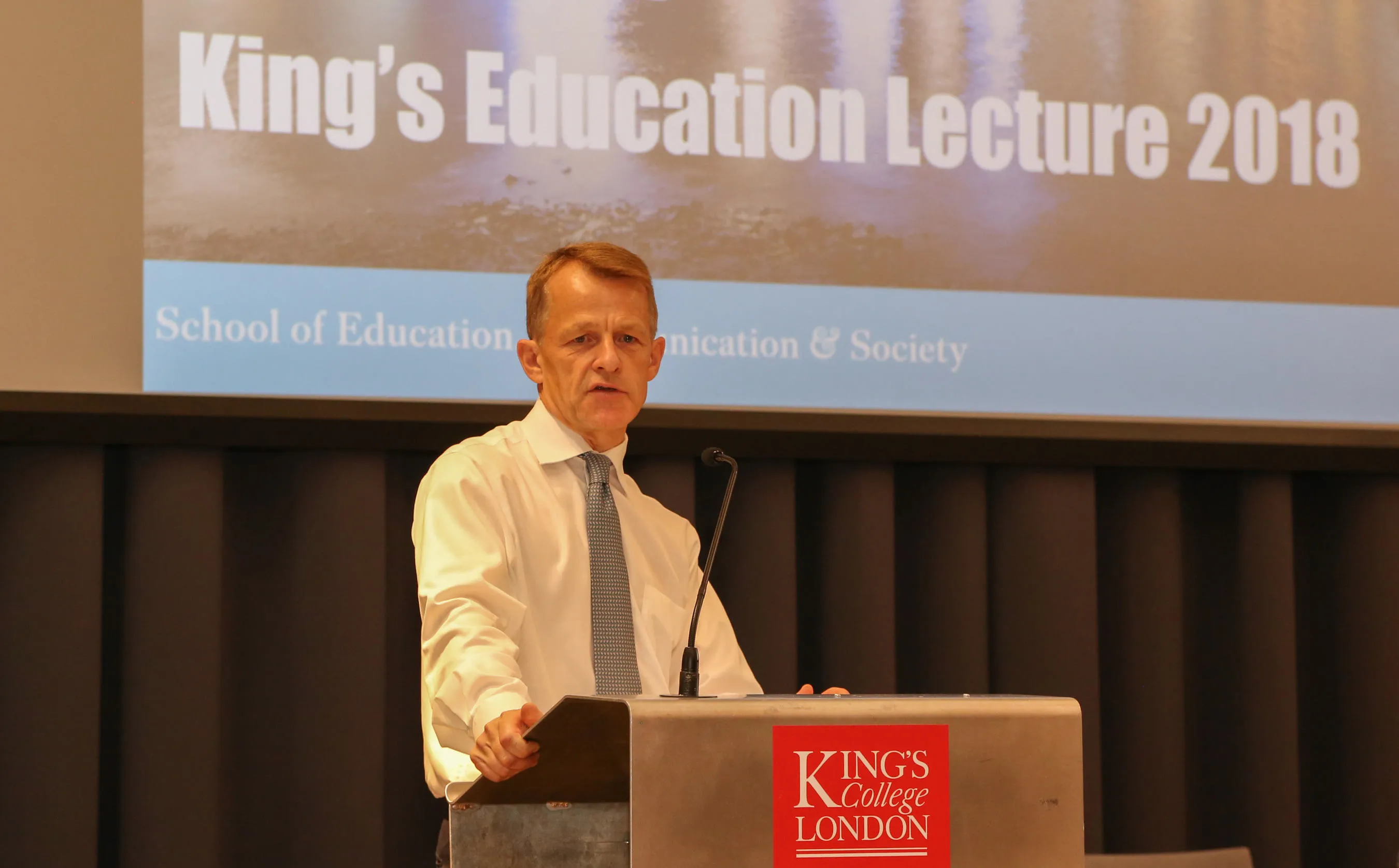 David Laws delivers the King's Education Lecture 2018