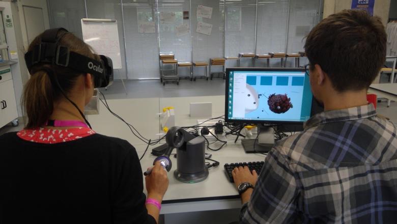 Haptic-enabled cell simulation