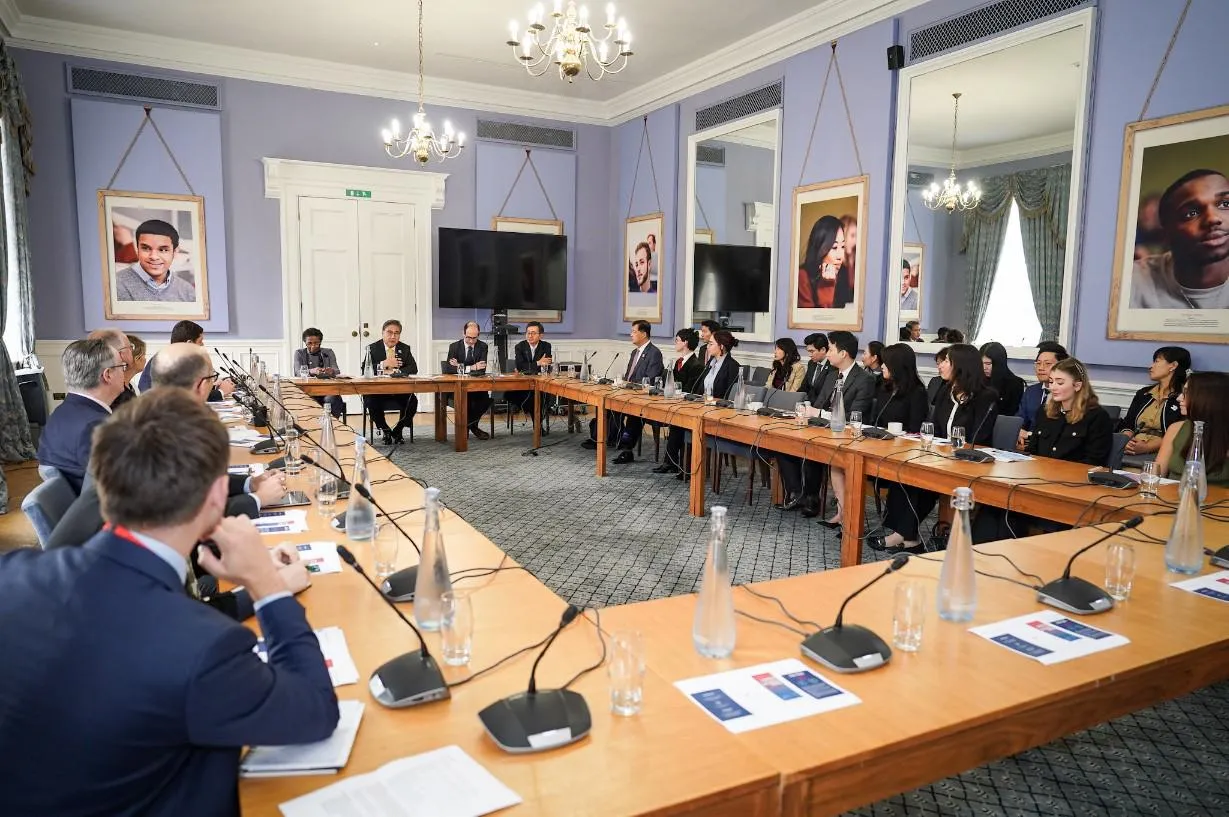 The roundtable discussion took place in the Council Room at King's. Picture: MOFA KOREA