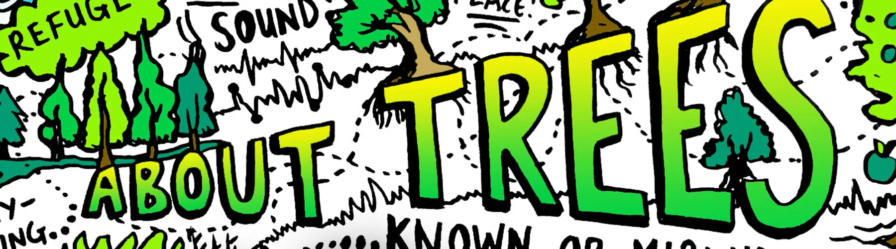 About Trees live sketch note