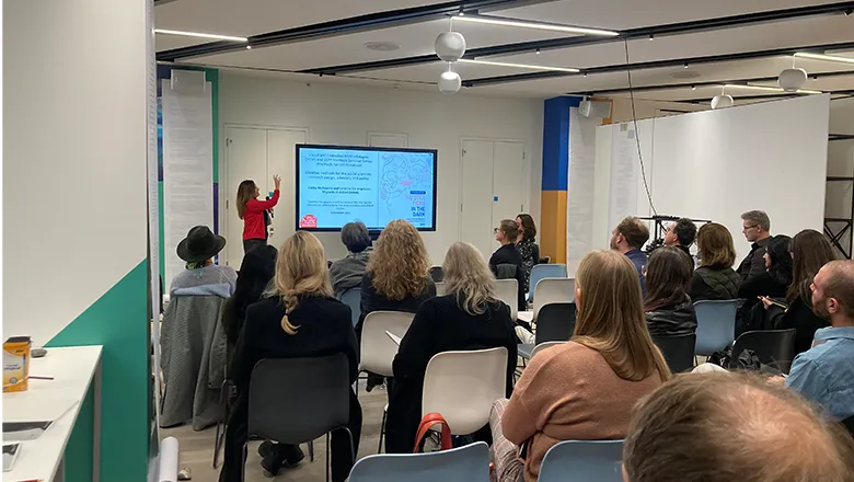 attendees at the symposium, Creative Pedagogies and Encounters at the intersection between art, ethnograpy, the social sciences and clinical studies