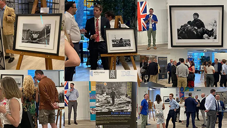 Images from the Ukraine at war exhibition launch