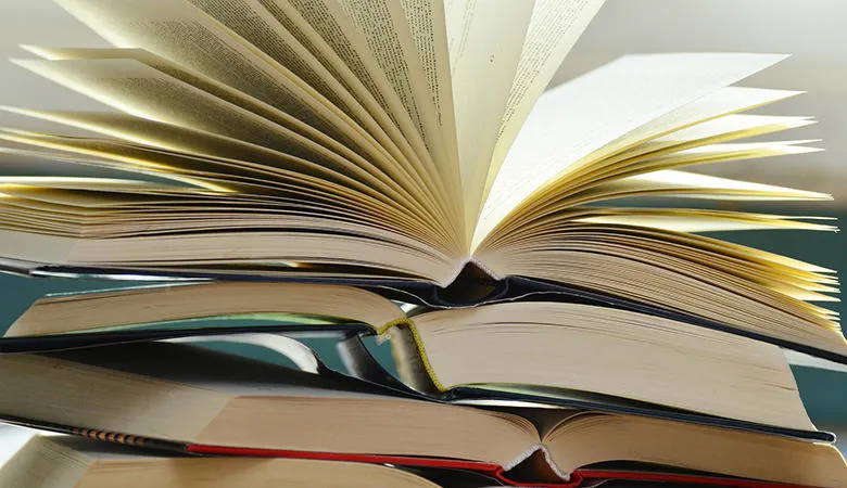 A pile of books