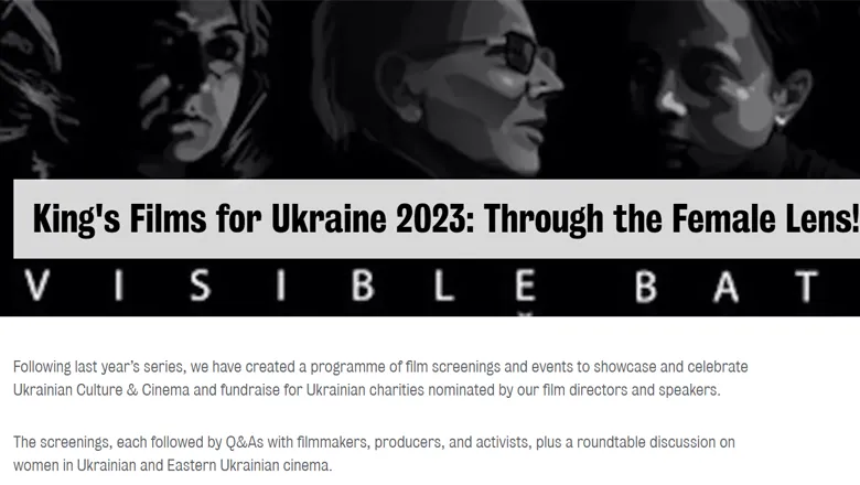 Image showing a programme of Ukrainian culture and cinema