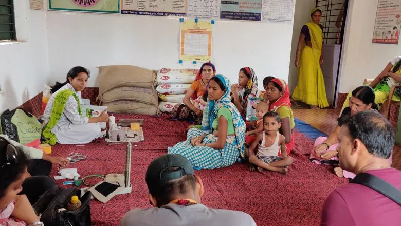 Village health and nutrition day held in Maharashtra, Image by Sneha Krishnan, 2019