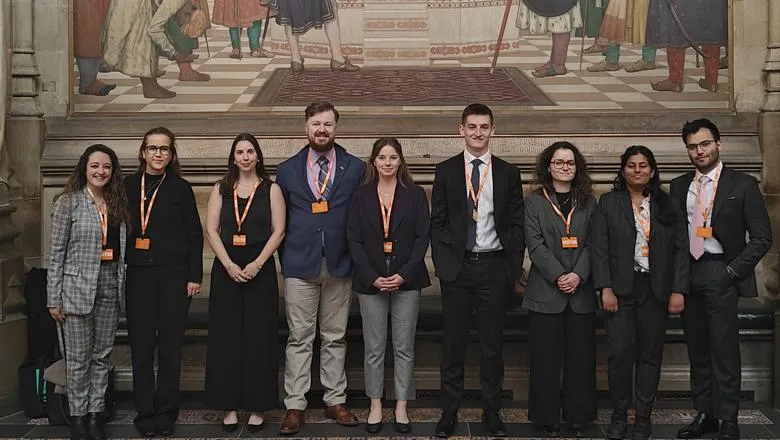 Dr Hillary Briffa and MA National Security Studies students