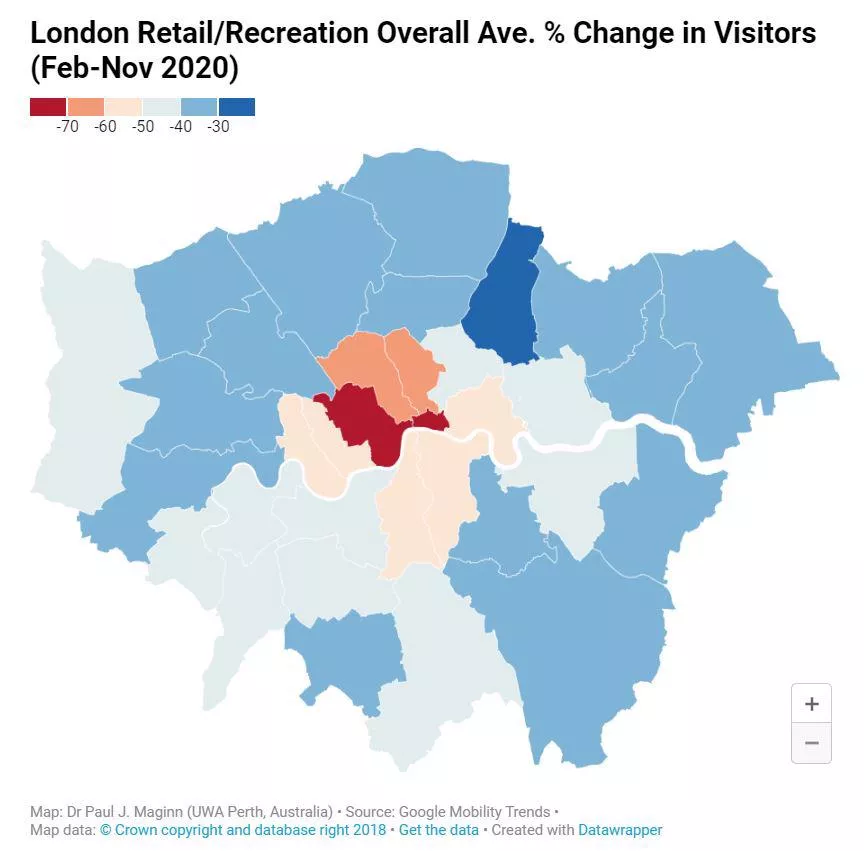 Change in London retail map