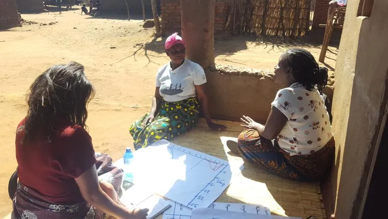 Discussing food security, Chinsamba Village, Malawi. Credit Genevieve Agaba,University of Southampton