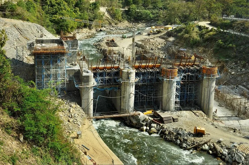 Hydro power station constuction