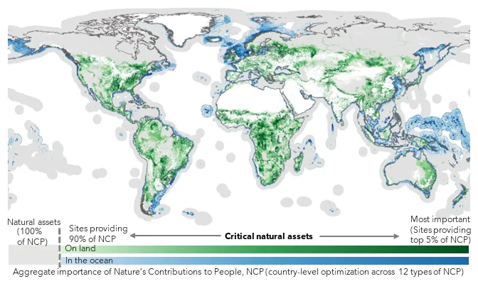 Map of critical natural assets