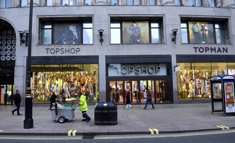 Topshops flagship store on Oxford Street
