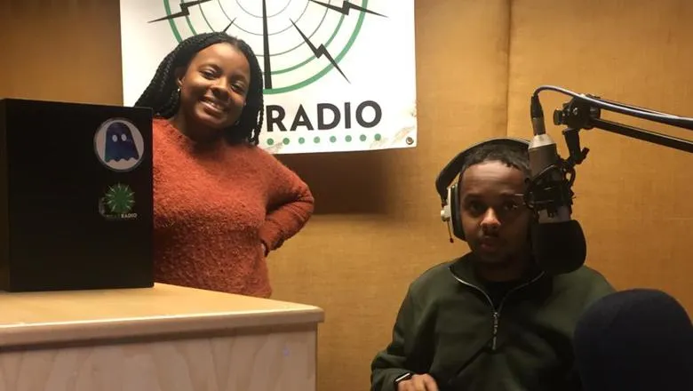 Beauty and Mohammed, hosts of the 'Mind the Health Gap' podcast