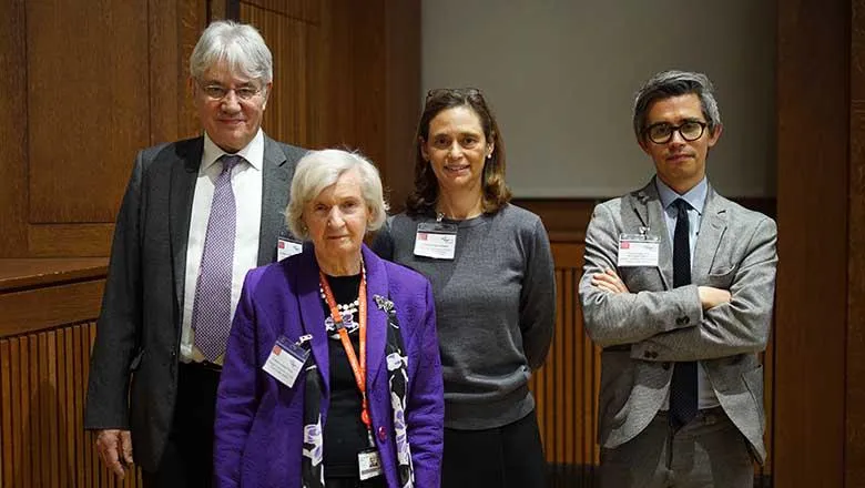 Professor Andrew Steptoe (Head of the Department of Behavioural Science and Health at University College London and Director of the English Longitudinal Study of Ageing (ELSA)), Professor Anthea Tinker, Professor Karen Glaser (Head of the Department of Global Health & Social Medicine), and Professor Mauricio Avendano (Director of King’s Institute of Gerontology).