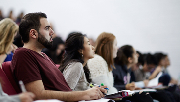 Students in a lecture, King's College London