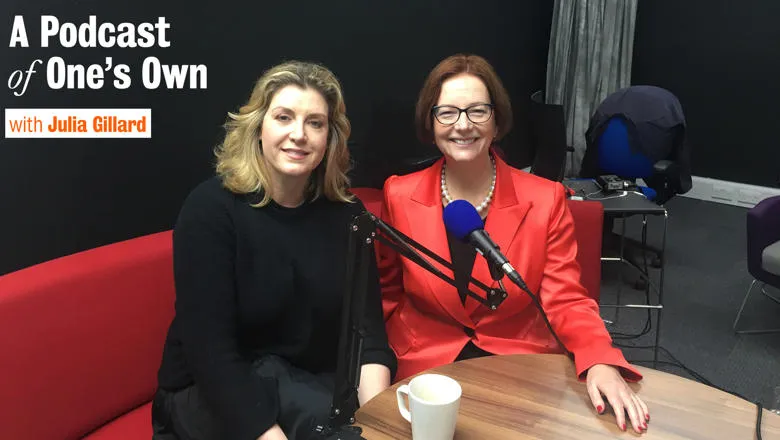 Penny Mordaunt and Julia Gillard