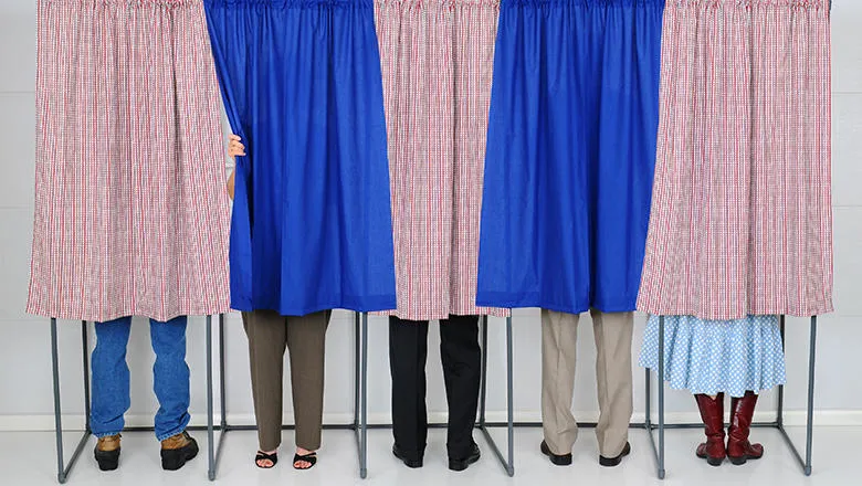 Male and female voters