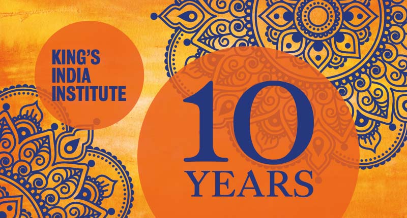 King's India Institute 10th anniversary graphics