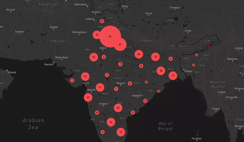 DecovIndia project map