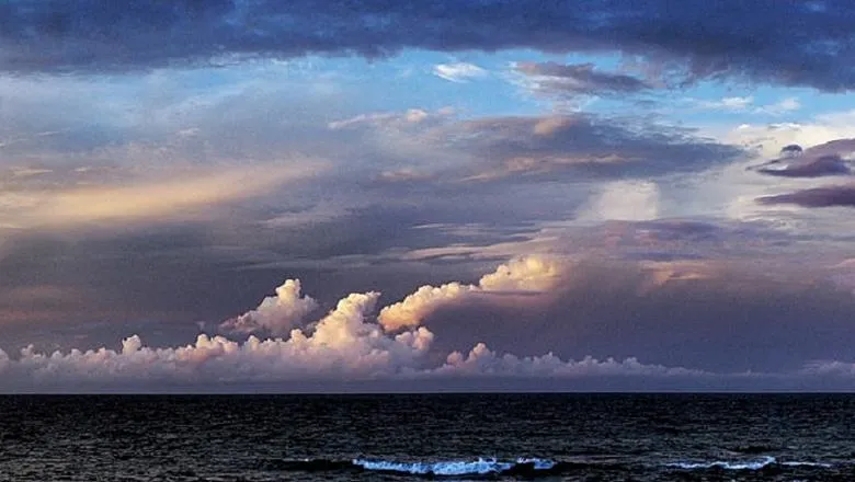 Indian Ocean and clouds