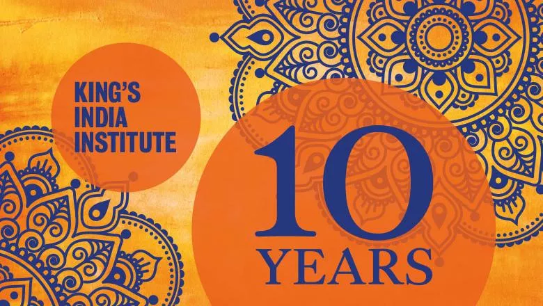 King's India Institute 10th anniversary graphics