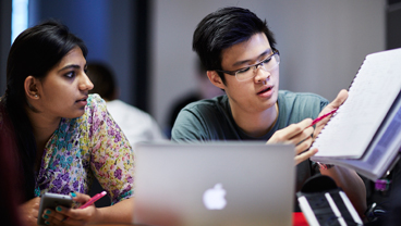 King's College London students in a seminar