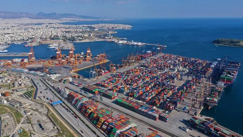 Piraeus port Greece
