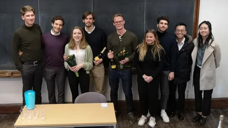 The students who took part in the policy pitch competition